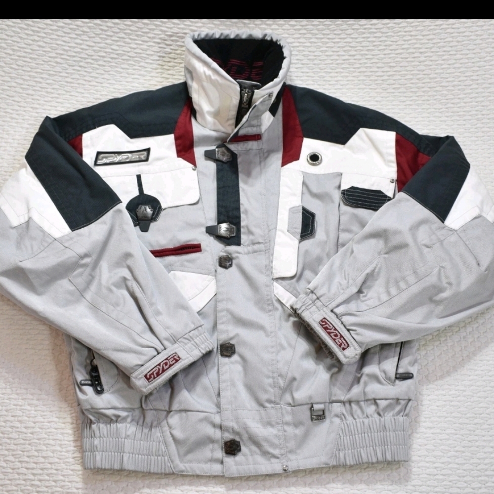 Vintage Spyder Ski Jacket  Dermizax Thinsulate USA Ski Logos Unsex Men S